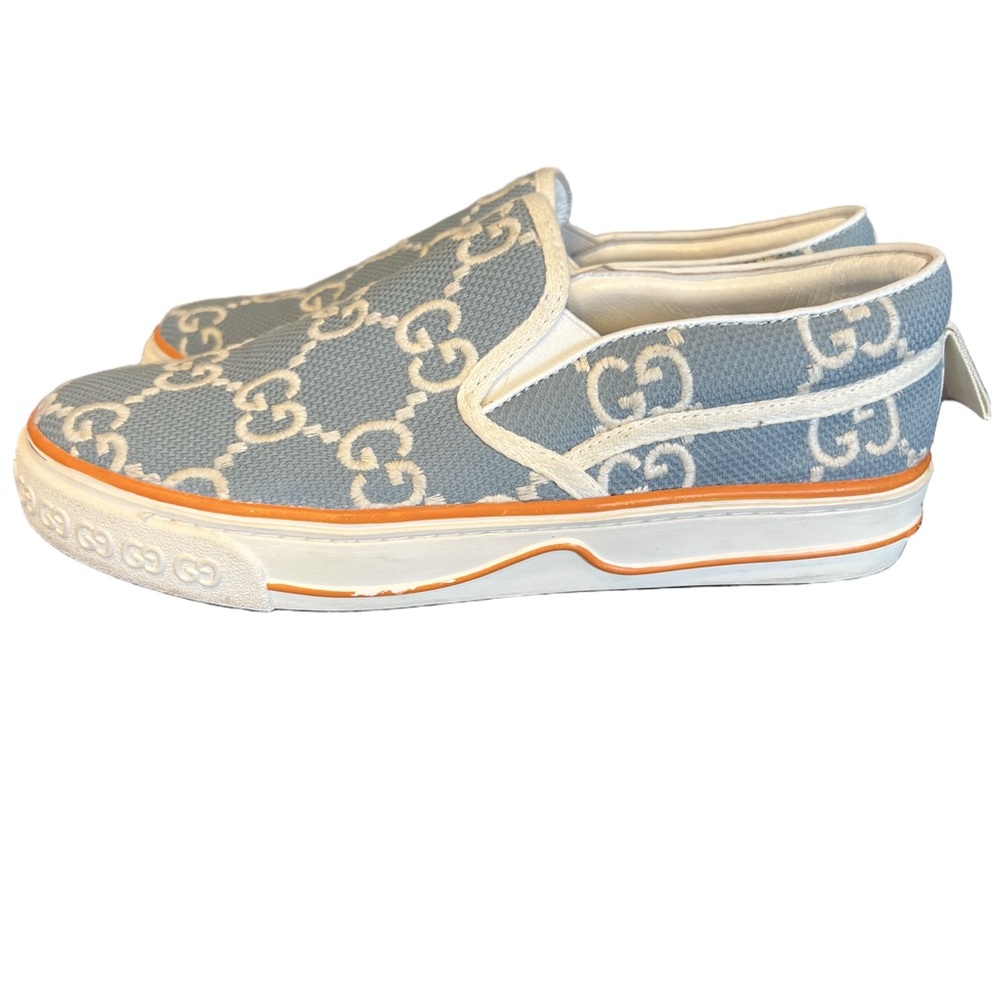 Gucci 1977 Cloth Monogram Slip-On Sneakers - Picture 3 of 10